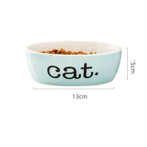 Purr-fect Porcelain Pet Bowl