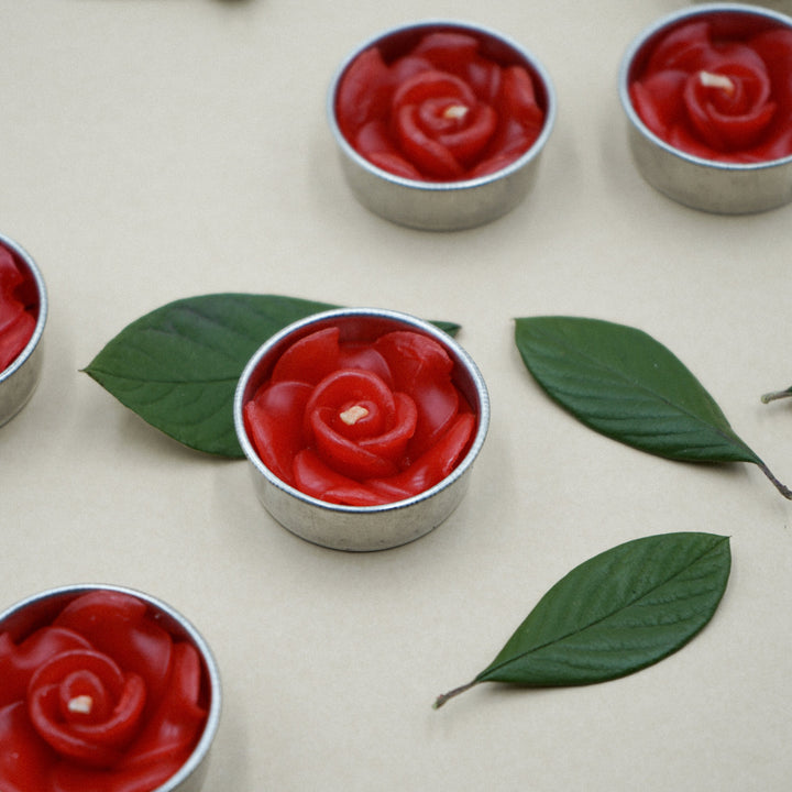 Red Rose Scented Tealights